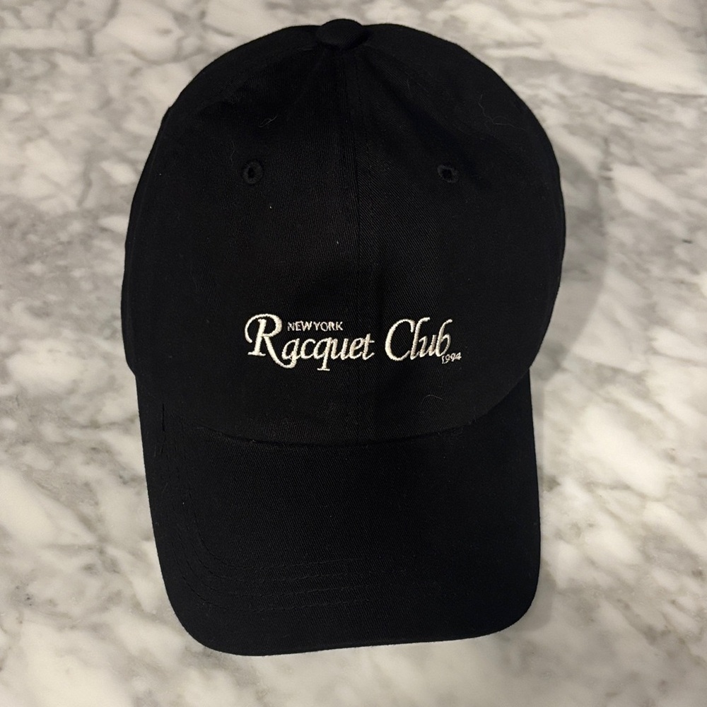 Black New York Racquet Club Cap